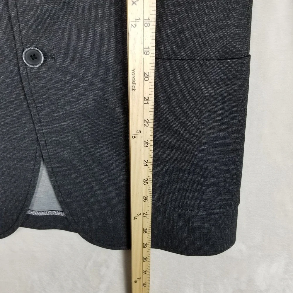 Hechter Paris Blazer Men 38R Charcoal Grey Two Button DH-POZ-J Sport Coat